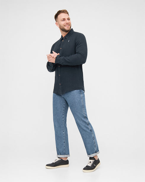 TreePlanter Shirt Linen Dark Navy